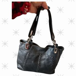Tignanello Black Leather Shoulder Bag